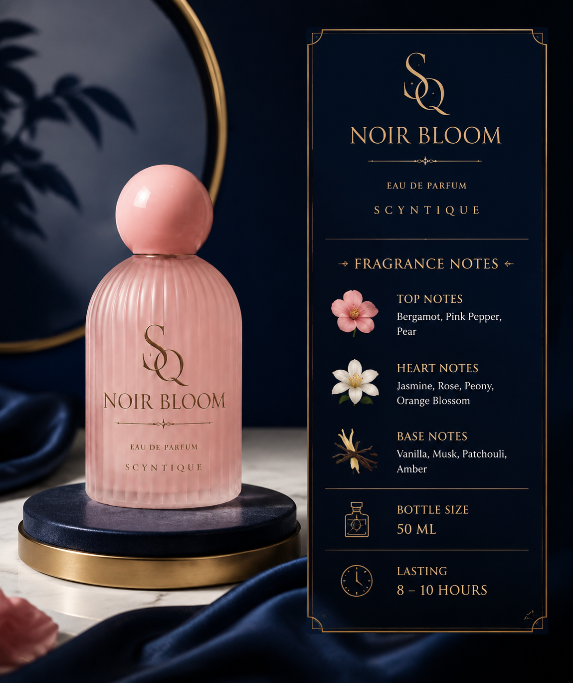 Noir Bloom – Eau de Parfum for Women | Scyntique